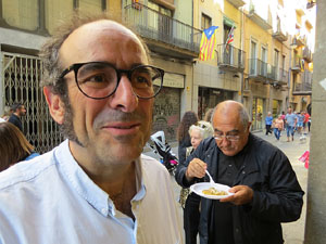 Llibreria Geli. Presentaci&oacute; de La cuina medieval i renaixentista. Moros, jueus i cristians, de Jaume F&agrave;brega, amb Joaquim Nadal i Abraham Simon