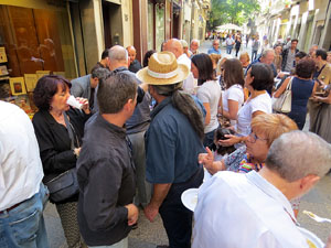 Llibreria Geli. Presentaci&oacute; de La cuina medieval i renaixentista. Moros, jueus i cristians, de Jaume F&agrave;brega, amb Joaquim Nadal i Abraham Simon