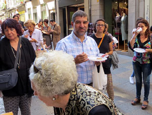 Llibreria Geli. Presentaci&oacute; de La cuina medieval i renaixentista. Moros, jueus i cristians, de Jaume F&agrave;brega, amb Joaquim Nadal i Abraham Simon