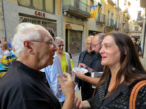 Llibreria Geli. Presentaci&oacute; de La cuina medieval i renaixentista. Moros, jueus i cristians, de Jaume F&agrave;brega, amb Joaquim Nadal i Abraham Simon