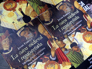 Llibreria Geli. Presentaci&oacute; de La cuina medieval i renaixentista. Moros, jueus i cristians, de Jaume F&agrave;brega, amb Joaquim Nadal i Abraham Simon