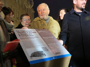Homenatge detinguts per organitzar una de les primeres comissions obreres a la f&agrave;brica Torras Hostench