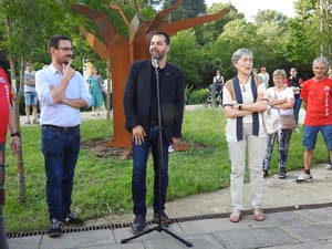 Inauguració de l'escultura 'Arbre' de Max Varés