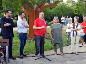 Inauguració de l'escultura 'Arbre' de Max Varés