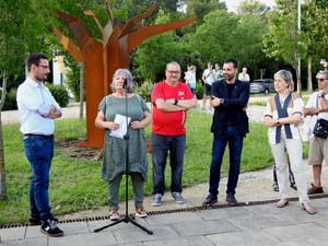 Inauguració de l'escultura 'Arbre' de Max Varés