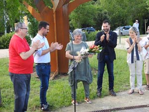 Inauguració de l'escultura 'Arbre' de Max Varés