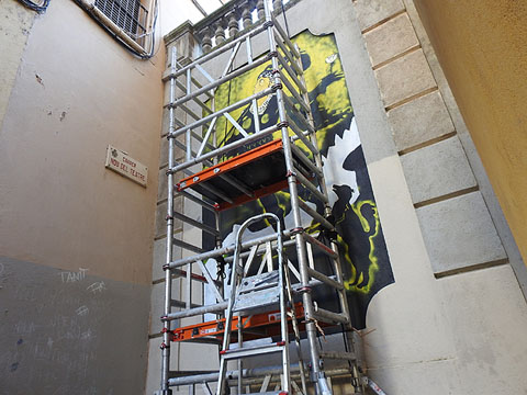 Proc&eacute;s de pintat del mural