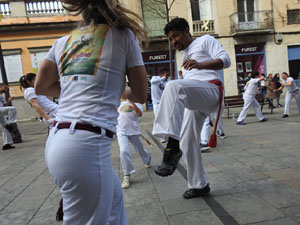 Capoeira a la Rambla de la Llibertat