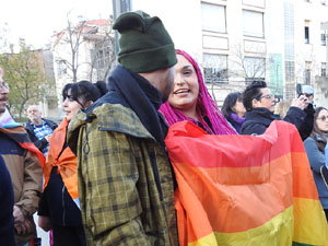 Commemoraci&oacute; del Dia de la Dona 2024 a la pla&ccedil;a de l'U d'octubre de 2017