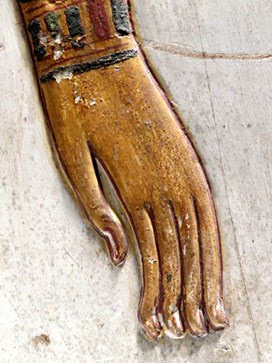 Fragments de relleu. Pedra calc&agrave;ria pintada. Dinastia XIX, regnat de Seti I, Ca. 1294-1279 aC. Tomba de Seti I, Vall dels Reis, Tebes