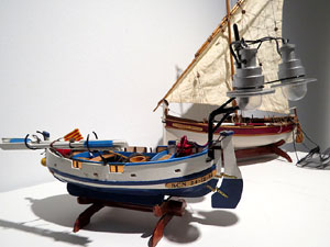 Exposició 'Girona prop del mar' de modelisme naval a la Casa de Cultura