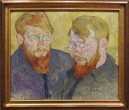 Mela Muter. Retrat doble d'Stanislaw Galek, un pintor de Zakopone. Ca. 1903-1904