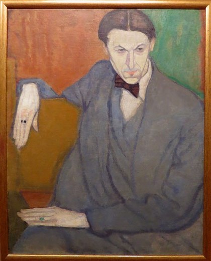 Leopold Gottlieb. Retrat d'Andr&eacute; Salmon. Ca. 1908-1910
