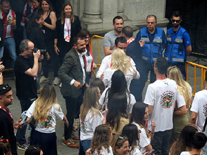 Celebraci&oacute; del Girona FC a la Champions League