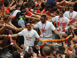Celebraci&oacute; del Girona FC a la Champions League