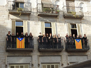 Celebraci&oacute; del Girona FC a la Champions League