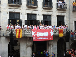 Celebraci&oacute; del Girona FC a la Champions League