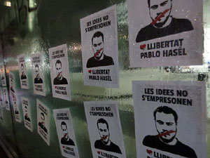 Manifestació per la llibertat de Pablo Hasél