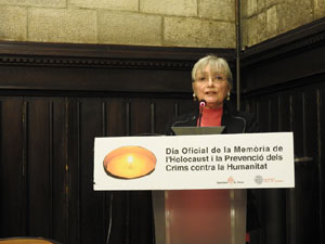 Dia de la Memòria de l'Holocaust i la Prevenció dels Crims contra la Humanitat al Saló de Plens de l'Ajuntament de Girona