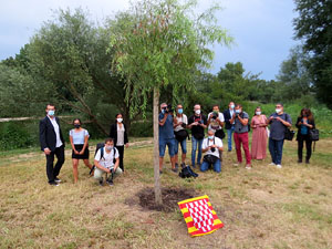 Homenatge en record de les v&iacute;ctimes de la Covid-19 al Parc de les Ribes del Ter