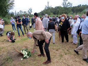Homenatge en record de les v&iacute;ctimes de la Covid-19 al Parc de les Ribes del Ter