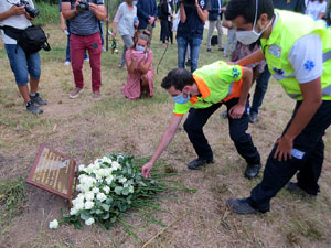 Homenatge en record de les v&iacute;ctimes de la Covid-19 al Parc de les Ribes del Ter