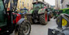 Protesta pagesa i tractorada pels carrer de Girona