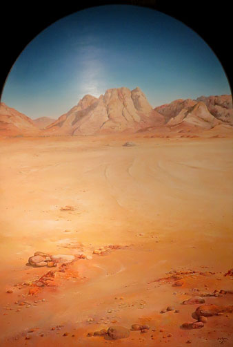 Sina&iacute;, 1997. L'esplanada d'Er-Raha i la muntanya del Sina&iacute;. 300 x 200