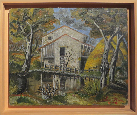 El primer quadre que va pintar, a l'edat de 17 anys. 38 x 46, 1960