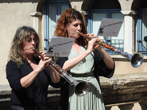 La intervenció musical durant l'esdeveniment