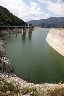 El pantà de Susqueda. 2016