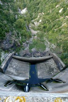 Central hidràlica del pantà de Susqueda. 2009